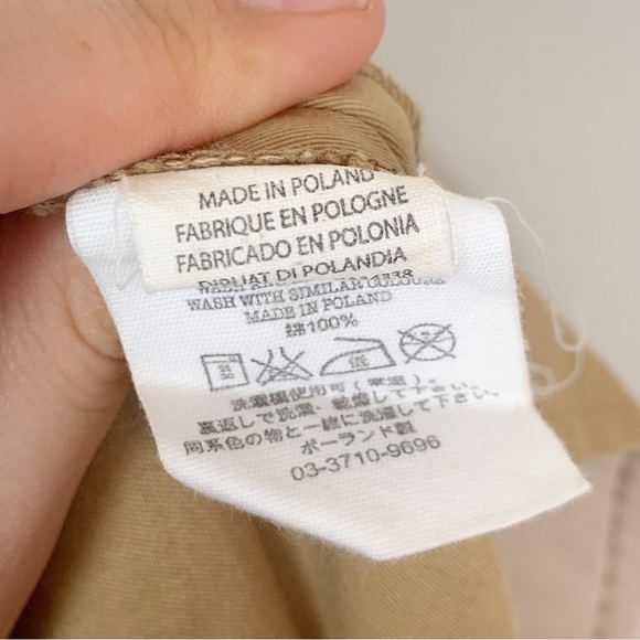 YMC You Must Create 100% Cotton Wide Leg Culottes Tan Khaki US 10 - Picture 15 of 15